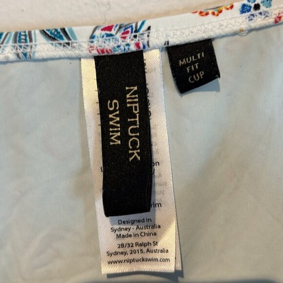 Nip Tuck Amanda Paisley one-piece bathing suit/swim suit size US 8 - Picture 8 of 12